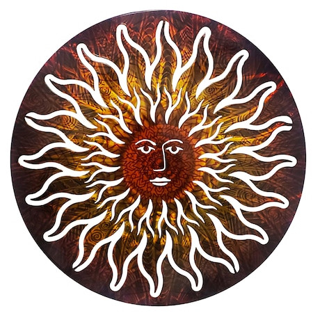 12 Inch Sun Face Wall Art - Temptation